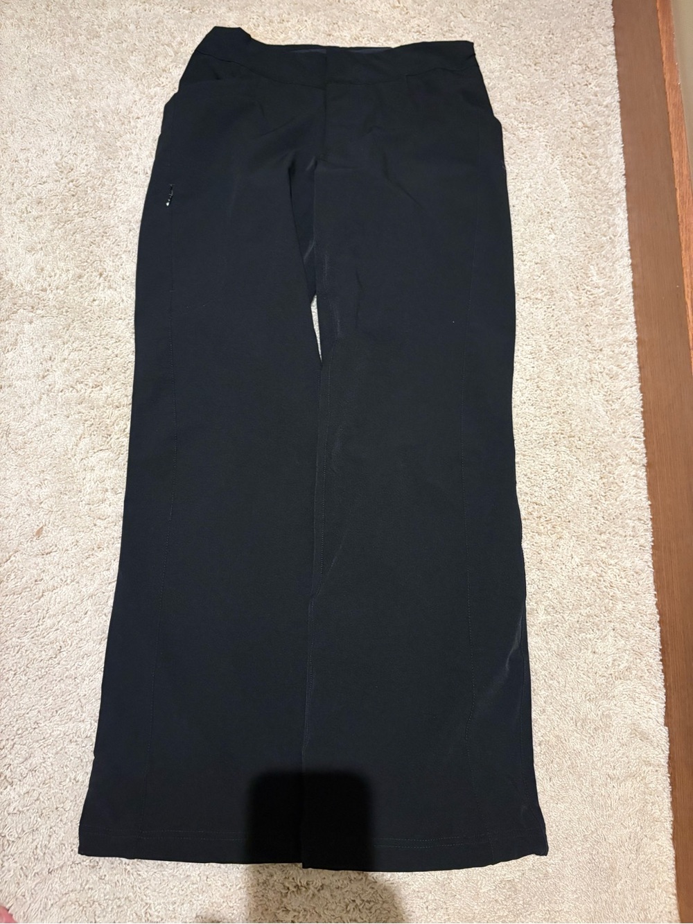Mountain Hardwear Dynama Black Stretch Straight-Leg Boot Cut Hike Pants Size 8